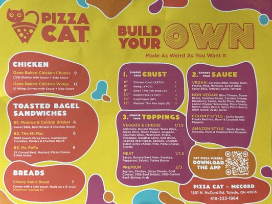 Menu photo 2 Pizza Cat Toledo, OH