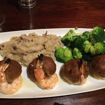 Brickhouse Cafe - Scallop stuffed shrimp with garlic mashed potatoes. - Italian Near Me - Dedham, Massachusetts