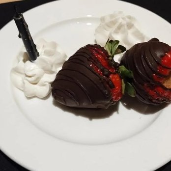 The Steak House - Dessert for our wedding anniversary from our server - Steakhouses Near Me - Ferndale, Washington