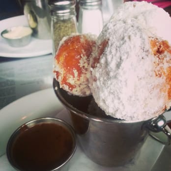 Lulu's Allston - Donuts holes and chocolate dipping sauce - New American Near Me - Boston, Massachusetts