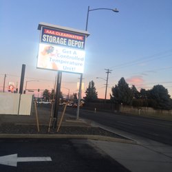 AAA Clearwater Storage Depot - The storage facility is easy to find on Clearwater Avenue in Kennewick. It's next door to the Thai Elephant restaurant.