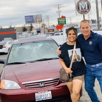 Motors Northwest - Maya & JT with her New car - Car Dealers Near Me - Tacoma, Washington