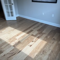 Floor King - New engineered hard wood floor in office to match hallway