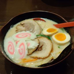 Champon Ramen, with Miso Ramen in the background Champon Ramen, with Miso Ramen in the background