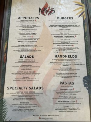 Menu photo 7 MCS Grill Hanapepe, HI
