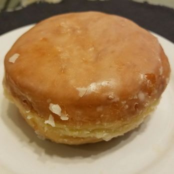 Donut King - Glazed Jelly Donut. Just the right amount of strawberry jelly. Soft and chewy texture. One of my top 10 donuts - Coffee & Tea Near Me - Santa Monica, California Donut King - Glazed Jelly Donut. Just the right amount of strawberry jelly. Soft and chewy texture. One of my top 10 donuts - Coffee & Tea Near Me - Santa Monica, California