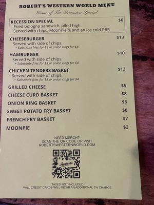 Menu photo 8 Robert's Western World Nashville, TN