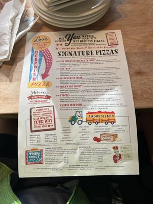 Menu photo 2 Lou Malnati's Pizzeria Chicago, IL Menu photo 2 Lou Malnati's Pizzeria Chicago, IL