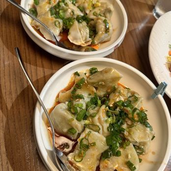 Northern Cafe - Shrimp Wontons in Chili Oil and Chicken Wontons in Chili Oil - Chinese Near Me - Long Beach, California Northern Cafe - Shrimp Wontons in Chili Oil and Chicken Wontons in Chili Oil - Chinese Near Me - Long Beach, California