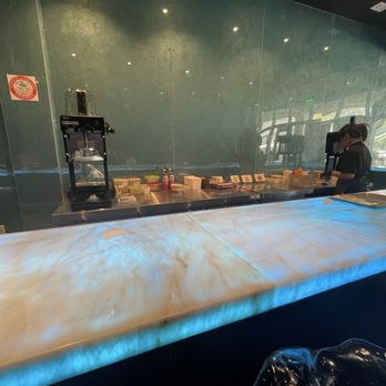 Kiyoraka - Lit counter and work area for the creation of the dishes. - Shaved Ice Near Me - Irvine, California