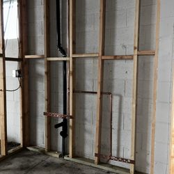 Pipe Boyz Plumbing - Rough plumbing for a commercial property restroom