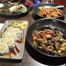 P.F. Chang's - California Roll and Brussel Sprouts