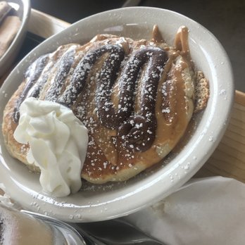 Jonny Cakes Cafe - Nutella and peanut butter pancakes. - Breakfast & Brunch Near Me - Troy, Michigan