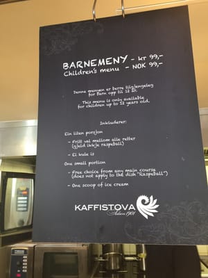 Menu photo 8 Kaffistova Oslo, 03 Menu photo 8 Kaffistova Oslo, 03