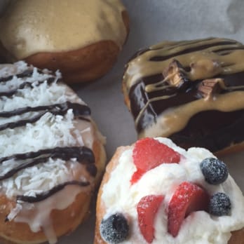 Donut Bar + Coffee - coconut donut, peanut butter cup, salted carmel, and tres leches (you must try this one)! - Coffee & Tea Near Me - Southfield, Michigan