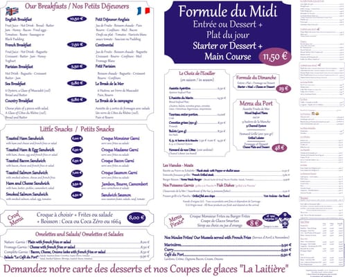 Menu photo 4 Café du Port Cherbourg-Octeville, 50 Menu photo 4 Café du Port Cherbourg-Octeville, 50
