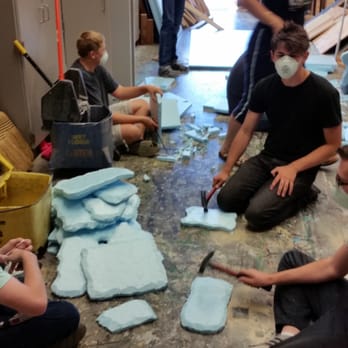 Central Valley High School Theater - Some of the students in process of making faux rocks for set design - Performing Arts Near Me - Spokane Valley, Washington Central Valley High School Theater - Some of the students in process of making faux rocks for set design - Performing Arts Near Me - Spokane Valley, Washington