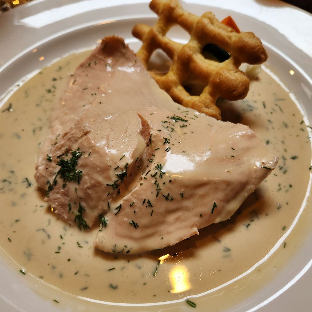 Black Forest Inn - Poached Salmon - German Near Me - Stanhope, New Jersey Black Forest Inn - Poached Salmon - German Near Me - Stanhope, New Jersey