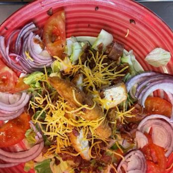 Waffle Shop - a bowl of salad with tomatoes, onions, and cheese - Breakfast & Brunch Near Me - Live Oak, California Waffle Shop - a bowl of salad with tomatoes, onions, and cheese - Breakfast & Brunch Near Me - Live Oak, California