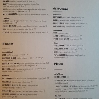 Cabra - Menu - Feb 2020 - Peruvian Near Me - Chicago, Illinois Cabra - Menu - Feb 2020 - Peruvian Near Me - Chicago, Illinois