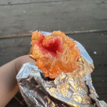Maya Taqueria - Strawberry sauce filled churro - Mexican Near Me - Richmond, California