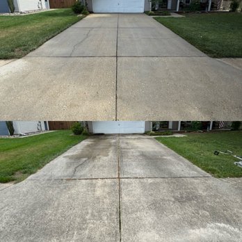 Lucky Duck - Another driveway with mold, grime and mildew. Took only a few steps to get it back in shape! - Pressure Washers Near Me Lucky Duck - Another driveway with mold, grime and mildew. Took only a few steps to get it back in shape! - Pressure Washers Near Me
