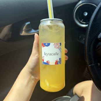 kyucafe - Lemon Mango iced tea - Cafes Near Me - Los Angeles, California