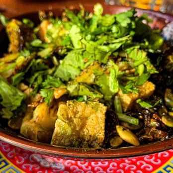 Mecha Noodle Bar - Winter Special: CRISPY BRUSSELS AND TOFU* Thai chili honey dressing, tofu, cilantro, pumpkin seeds - Noodles Near Me - New Haven, Connecticut Mecha Noodle Bar - Winter Special: CRISPY BRUSSELS AND TOFU* Thai chili honey dressing, tofu, cilantro, pumpkin seeds - Noodles Near Me - New Haven, Connecticut