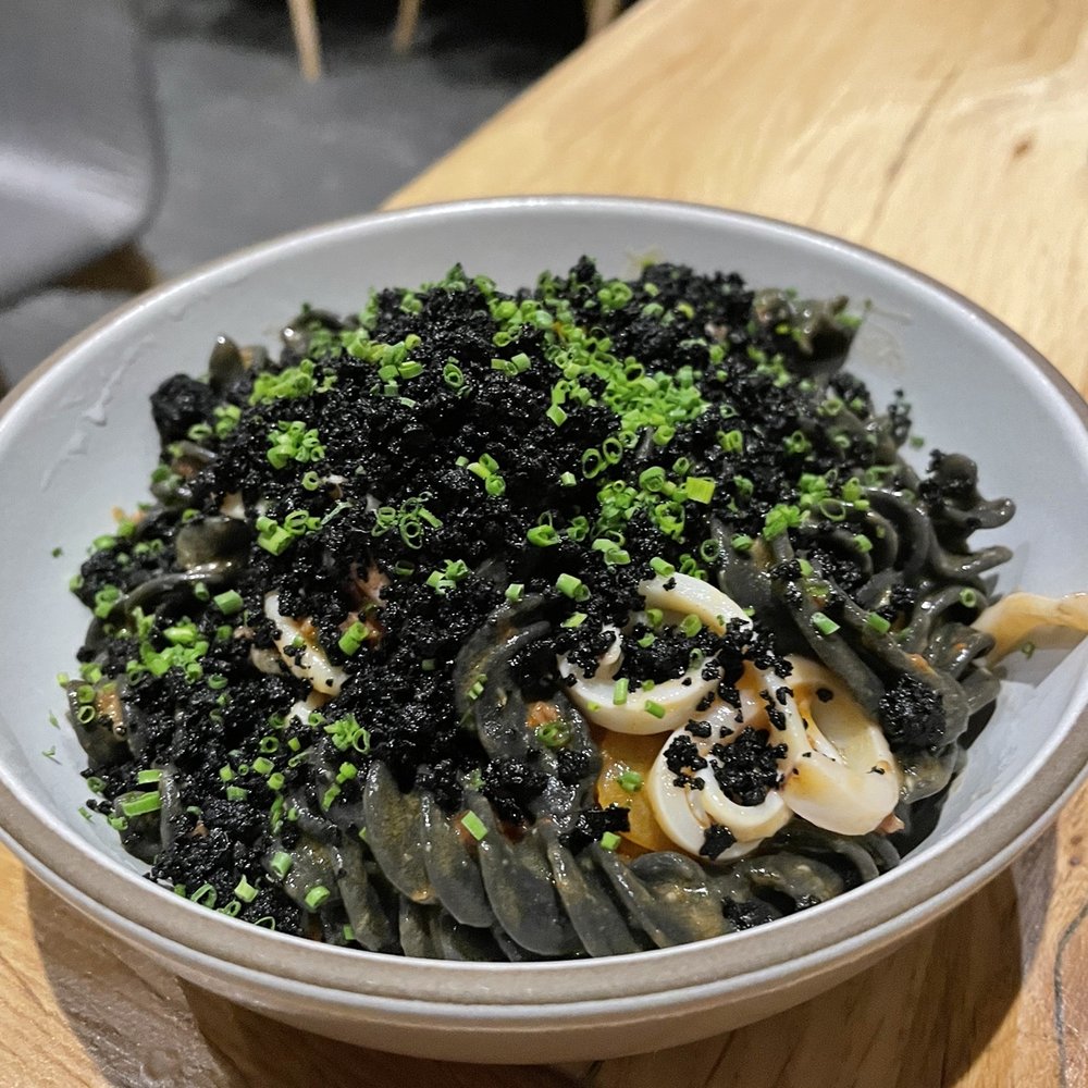 Chickadee - Squid Ink Fusilli, insane! - New American Near Me - Boston, Massachusetts