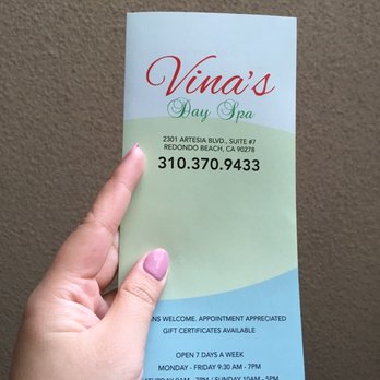 Vina's Day Spa - The pamphlet - Nail Salons Near Me - Redondo Beach, California Vina's Day Spa - The pamphlet - Nail Salons Near Me - Redondo Beach, California