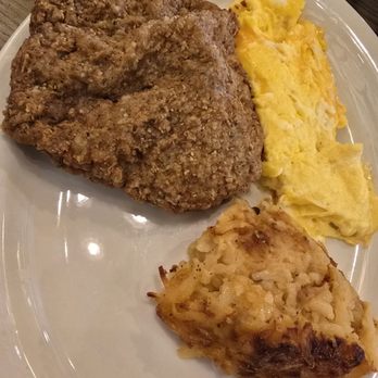 Cracker Barrel - Grandpa's country breakfast gravy on the side with hashbrown casserole - Southern Near Me - Ridley Park, Pennsylvania