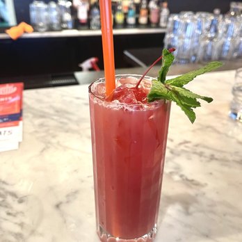 The Mercury Diner - Cherry Lime Rickey with gin - Diners Near Me - Columbus, Ohio