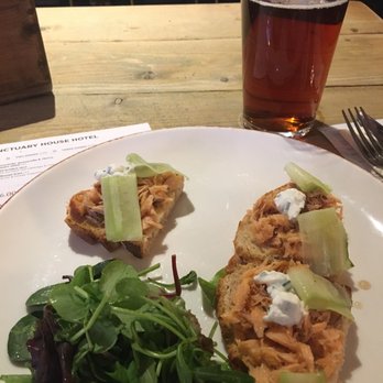 The Sanctuary House - Fuller's London Porter hot smoked salmon and ESB - Sandwiches Near Me - London, XGL