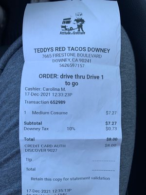 Teddy's Red Tacos by null