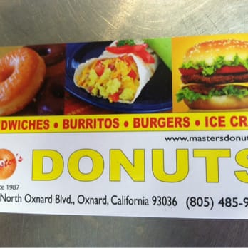 Master's Donuts - Business card - Bakeries Near Me - Oxnard, California Master's Donuts - Business card - Bakeries Near Me - Oxnard, California