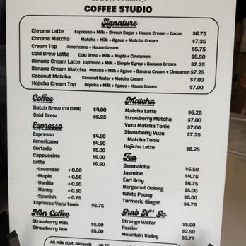 Chrome Coffee Studio - Coffee & Tea Near Me - Torrance, California
