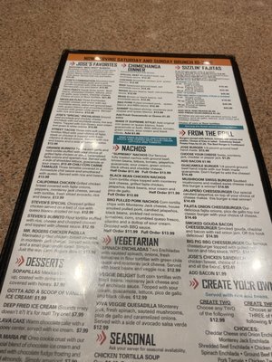 Menu photo 6 Jose's Mexican Restaurant Springdale, AR