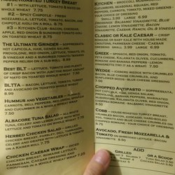 Stowe Sandwich Company - Extensive menu