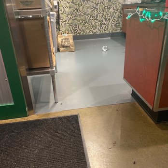 Wingstop - Dirty floor with food orders on the ground. - Chicken Wings Near Me - Wichita, Kansas Wingstop - Dirty floor with food orders on the ground. - Chicken Wings Near Me - Wichita, Kansas