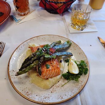 Oak & Ember Steakhouse - Broiled salmon - Steakhouses Near Me - Stuart, Florida Oak & Ember Steakhouse - Broiled salmon - Steakhouses Near Me - Stuart, Florida