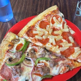 Everything. Pepperoni and pineapple