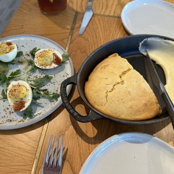Abernethy's - Deviled eggs and corn bread - Cocktail Bars Near Me - Los Angeles, California
