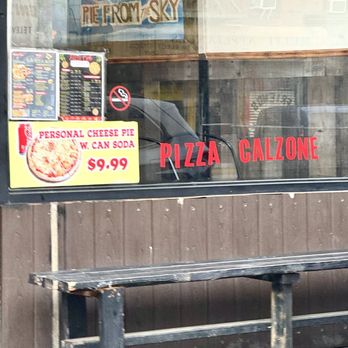 Pizza Cafe - Exterior bench seats - Pizza Near Me - New York, New York Pizza Cafe - Exterior bench seats - Pizza Near Me - New York, New York