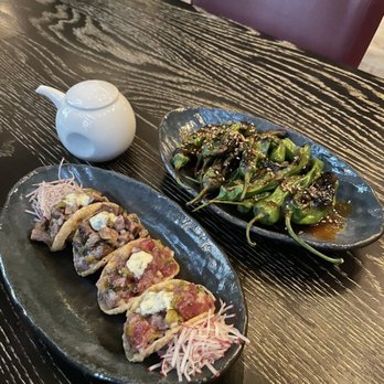 Nobu Chicago - Ribeye and Tuna tacos - Japanese Near Me - Chicago, Illinois