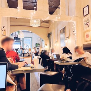 Photo of Brothers & Sisters Co Coffeehouse + Cafe - Brookline, MA, United States. Ambiance