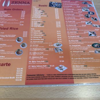 Zenna- Plano - Menu - Thai Near Me - Plano, Texas Zenna- Plano - Menu - Thai Near Me - Plano, Texas