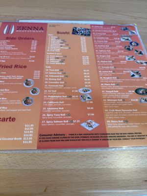 Menu photo 1 Zenna- Plano Plano, TX Menu photo 1 Zenna- Plano Plano, TX