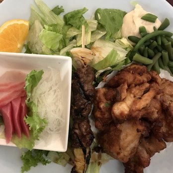 Taiko - Lunch Combi B: sashimi, beef skewer, sesame chicken - Japanese Near Me - Irvine, California Taiko - Lunch Combi B: sashimi, beef skewer, sesame chicken - Japanese Near Me - Irvine, California