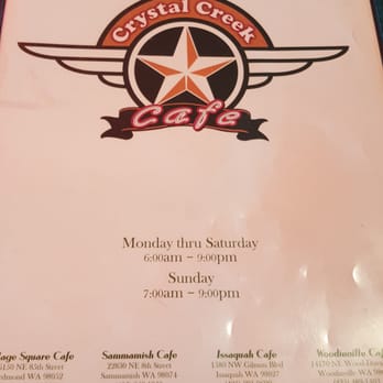Crystal Creek Cafe - Breakfast & Brunch Near Me - Bothell, Washington Crystal Creek Cafe - Breakfast & Brunch Near Me - Bothell, Washington