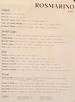 Menu photo 2 Rosmarino San Ramon, CA Menu photo 2 Rosmarino San Ramon, CA